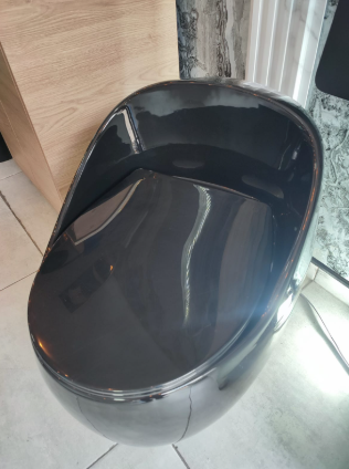 Sanitario Tipo Huevo S1B Negro