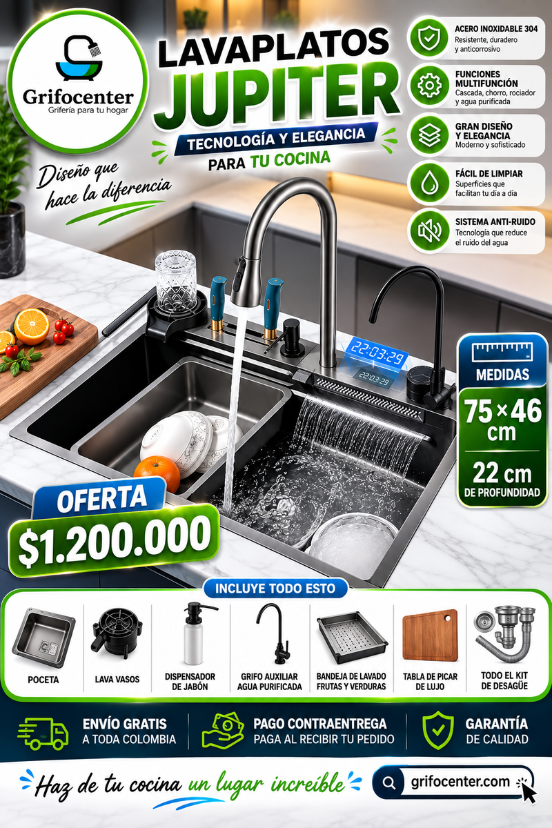 LAVAPLATOS MULTIFUNCIONAL JUPITER 75*46