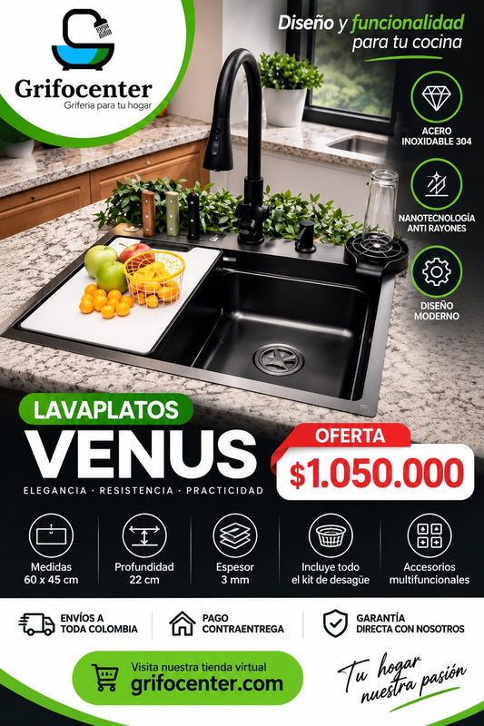 LAVAPLATOS MULTIFUNCIONAL VENUS 60*45